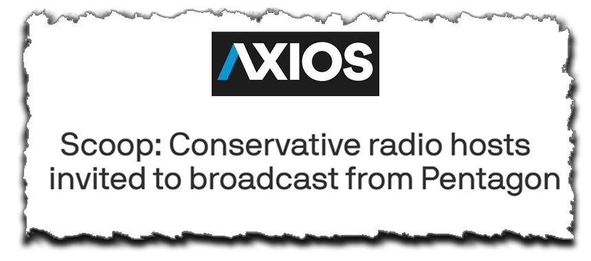 Axios Writes About Recent Clay & Buck Interviews, Invitation to Broadcast from Pentagon