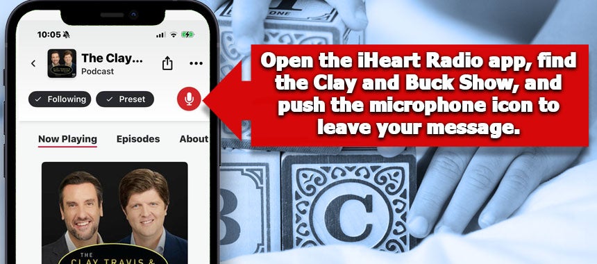 Record an iHeart Radio App Talkback Comment to Buck, Carrie and Ginger