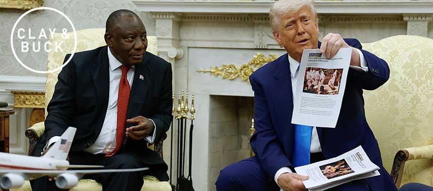 Trump Confronts South African President with White Genocide Video in Oval Office