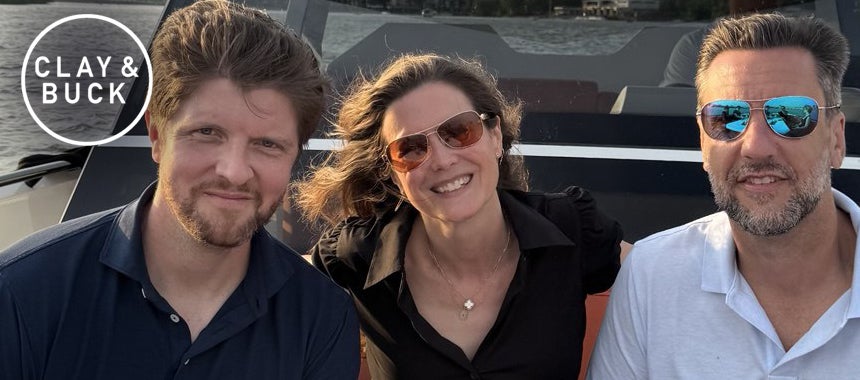 Clay, Buck and Producer Ali Cruise the Potomac
