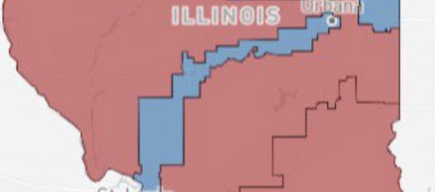 Check Out Gerrymandered Illinois -- And Democrats Are Complaining About Texas?