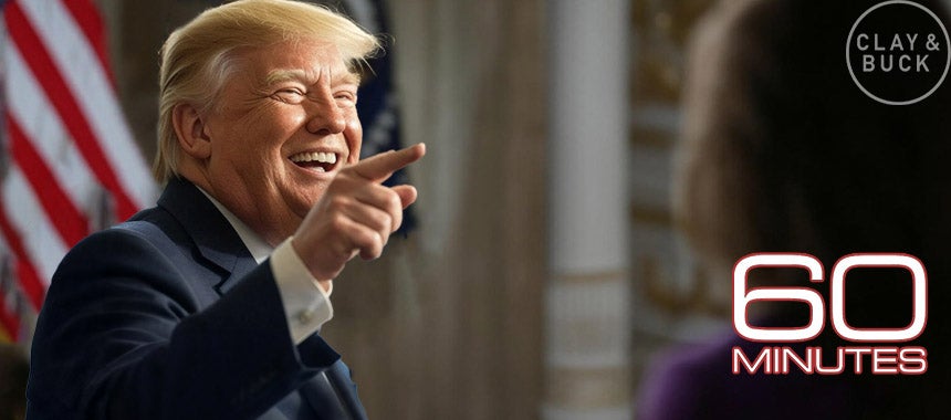 60 Minutes Heavily Edits Trump Interview -- He Drops the Full Tape