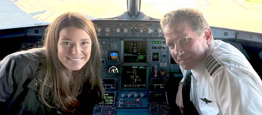 Carrie's Dad Makes Final Flight as American Airlines Pilot