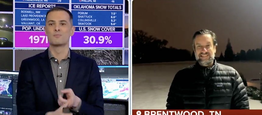 Snow Czar Clay Reports for Fox Weather