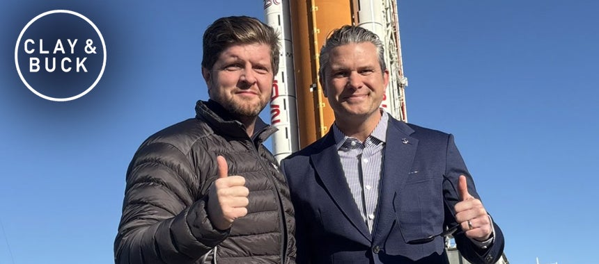 Buck Hangs with SecWar at Kennedy Space Center